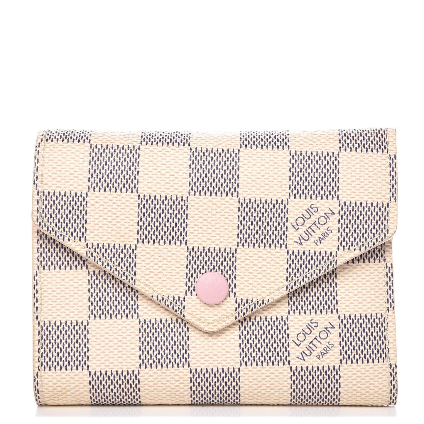 Damier Azur Victorine Wallet Rose Ballerine