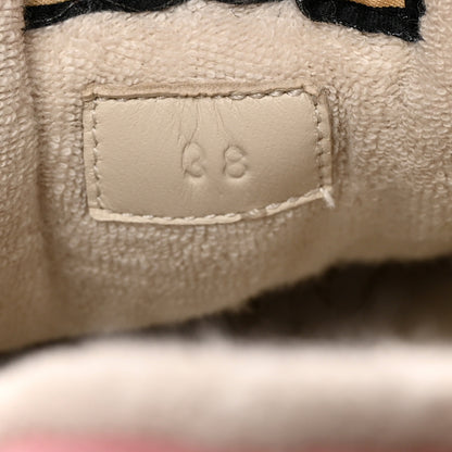 Gucci New GG Monogram Nubuck Web Crystal Embellished Womens Screener Sneakers 38 Camel Ebony Wild Rose 9 of 9