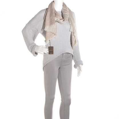 Gucci Wool Silk GG Monogram GGNat Scarf Sand 2 of 5