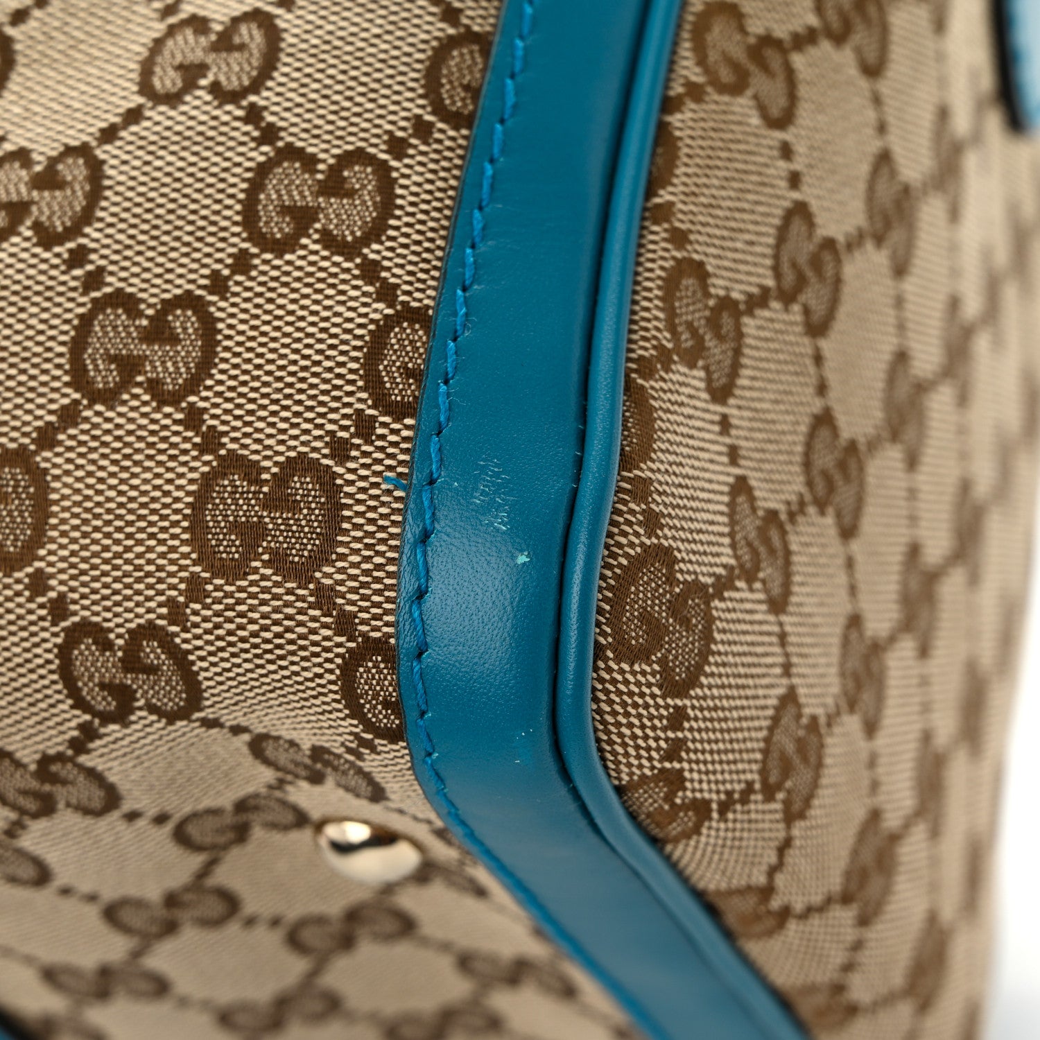 Gucci Monogram Medium Joy Boston Blue 10 of 12