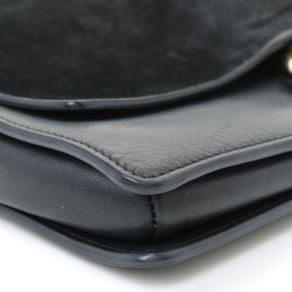 Chloe Suede Calfskin Small Faye Shoulder Bag Black 5 of 14