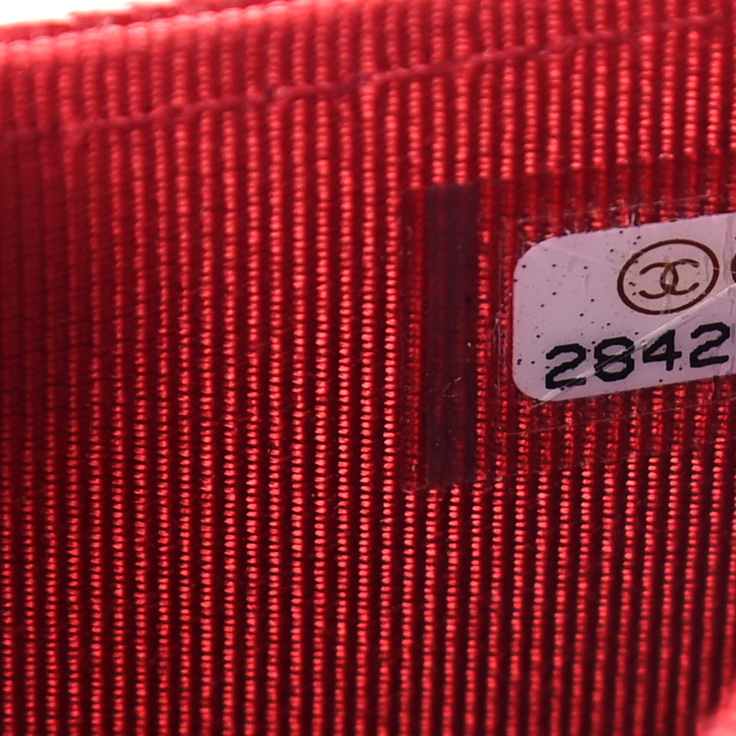 Chanel Caviar Quilted Flap Card Holder Wallet Red 7 of 10