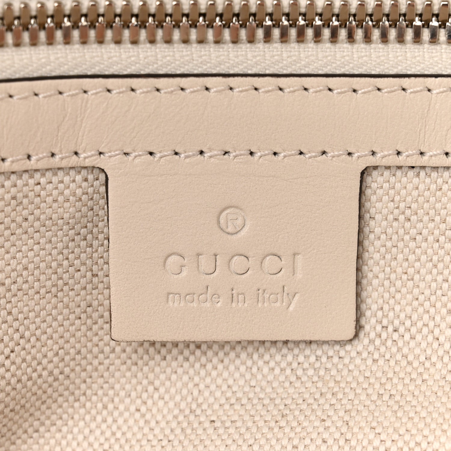 Gucci Calfskin GG Tennis Embossed Backpack Mystic White Black 6 of 11