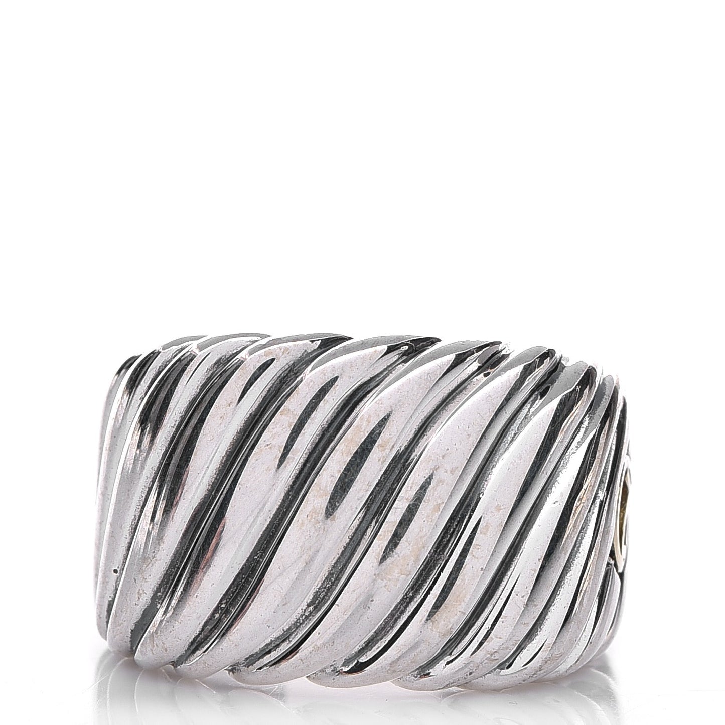 Sterling Silver Sculpted Cable Ring 6