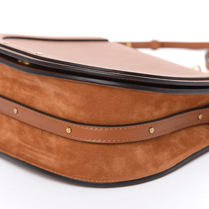 Chloe Calfskin Suede Medium Nile Bracelet Bag Caramel 11 of 13