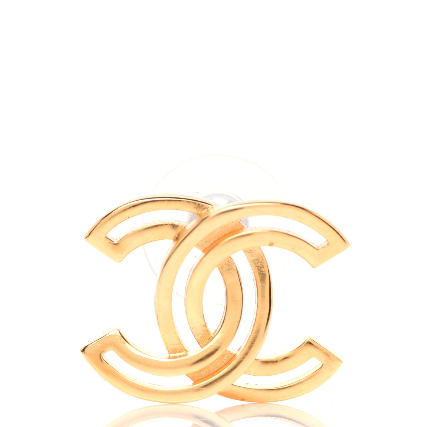 Metal Obazine CC Earrings Gold