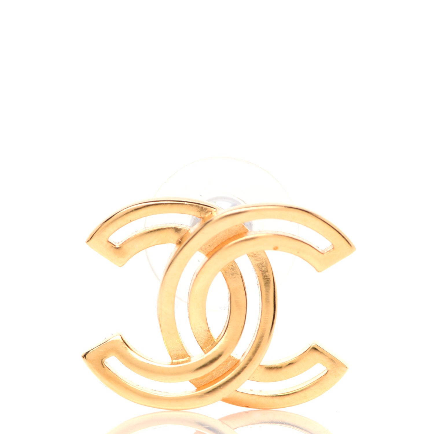 Chanel Metal Obazine CC Earrings Gold 7 of 10