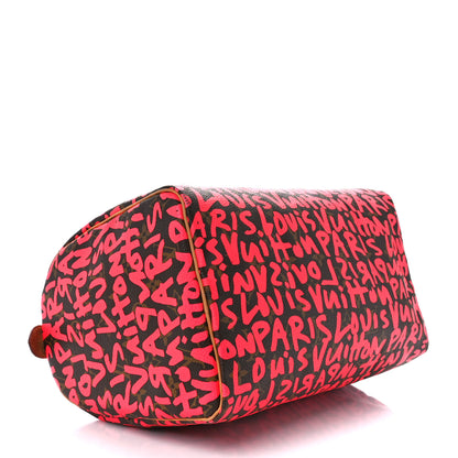 Louis Vuitton Monogram Graffiti Speedy 30 Fuchsia 5 of 15