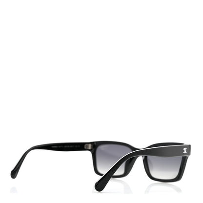 Chanel Acetate Polarized Square Sunglasses 5417-A Black 4 of 8