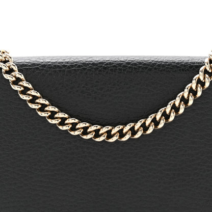 Gucci Dollar Calfskin Medium Betty Chain Wallet Black 8 of 10