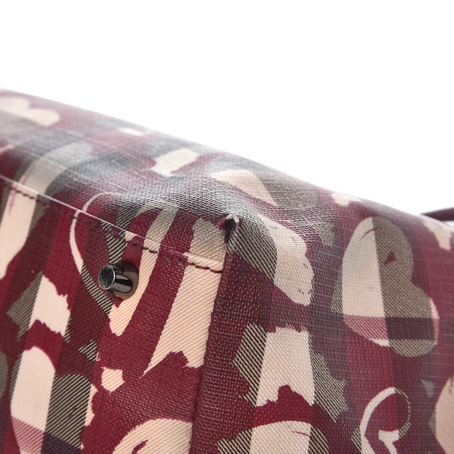 Nova Check Heart Tote Red