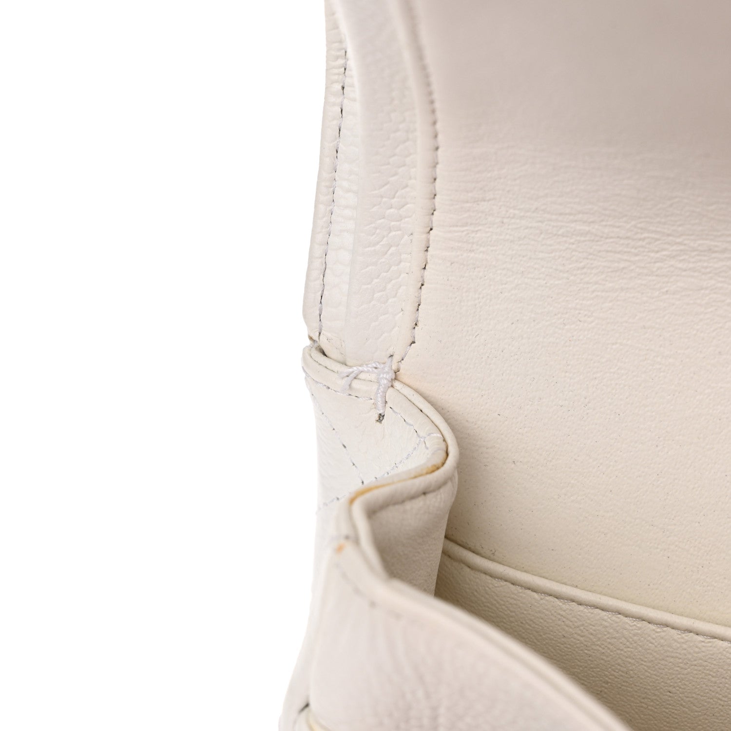 Chanel Caviar Quilted Medium Double Flap White 13 of 26