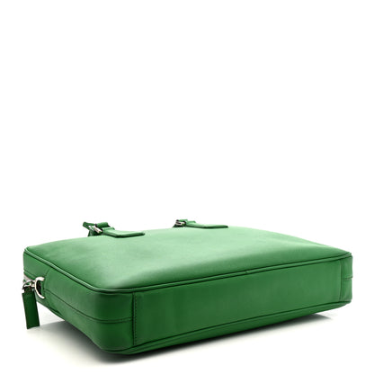 Prada Saffiano Travel Briefcase Mango 4 of 16