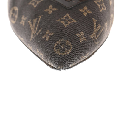 Louis Vuitton Mini Monogram Luxembourg Pumps 37 Brown 14 of 15