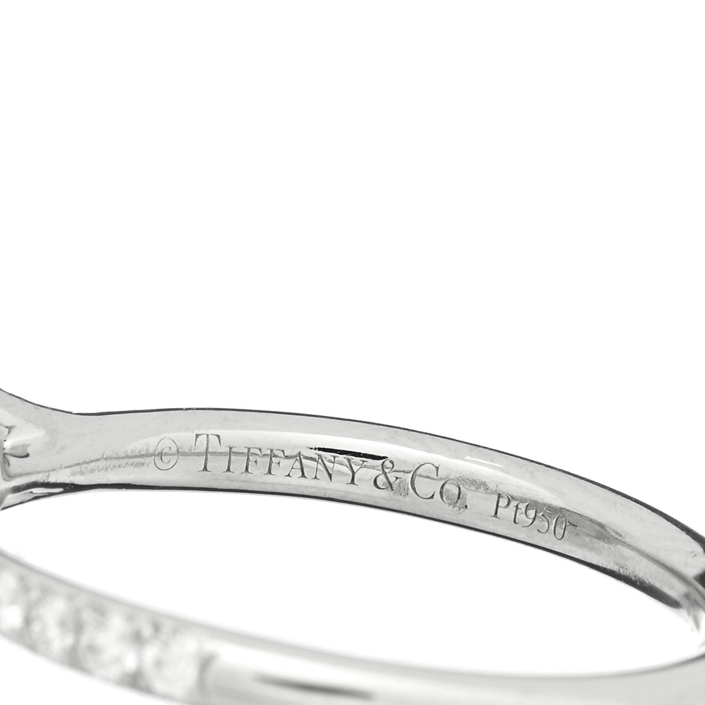 Platinum Diamond .58ct Soleste Cushion Cut Double Halo Engagement Ring 53 6.25