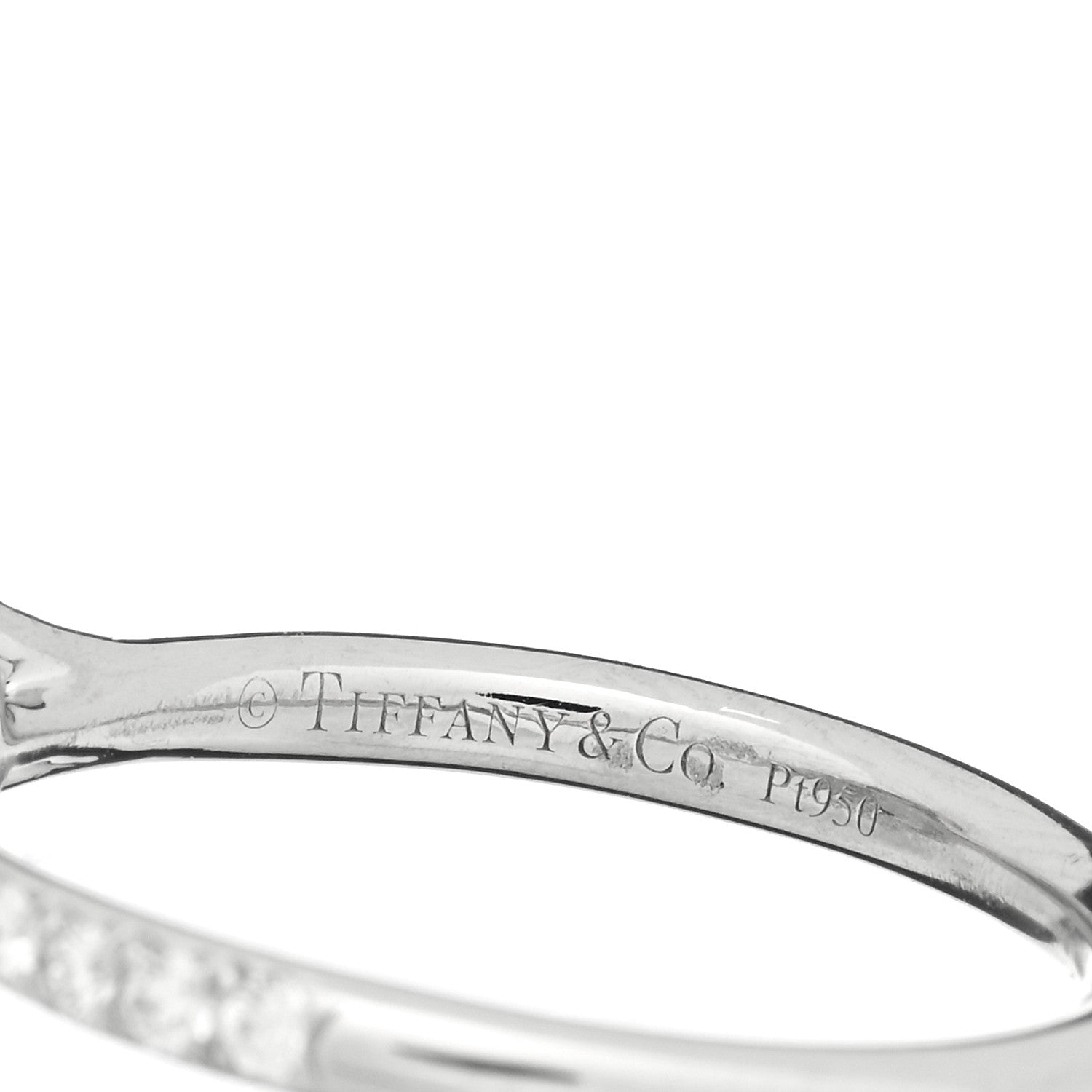 Tiffany Platinum Diamond .58ct Soleste Cushion Cut Double Halo Engagement Ring 53 6.25 3 of 3