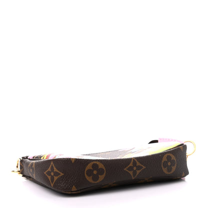 Louis Vuitton Monogram 2021 Christmas Animation Japanese Garden Mini Pochette Accessories Wisteria Pink 4 of 7