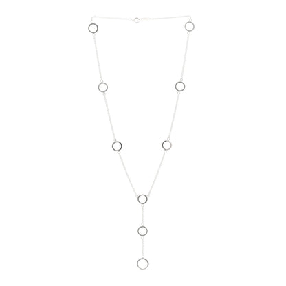 Tiffany Sterling Silver Circles Lariat Necklace 3 of 4
