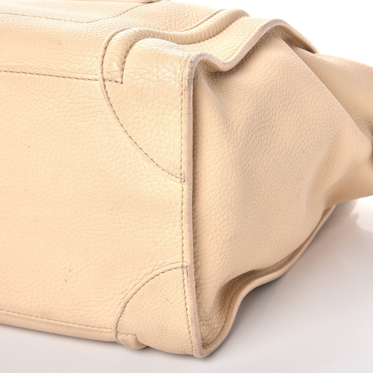 Celine Pebbled Calfskin Mini Luggage Cream 11 of 12