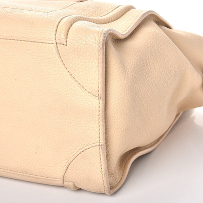 Celine Pebbled Calfskin Mini Luggage Cream 11 of 12