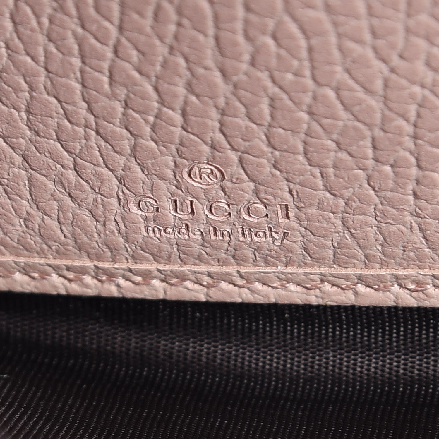 Gucci Dollar Calfskin GG Marmont Zip Around Wallet Perfect Pink 6 of 8
