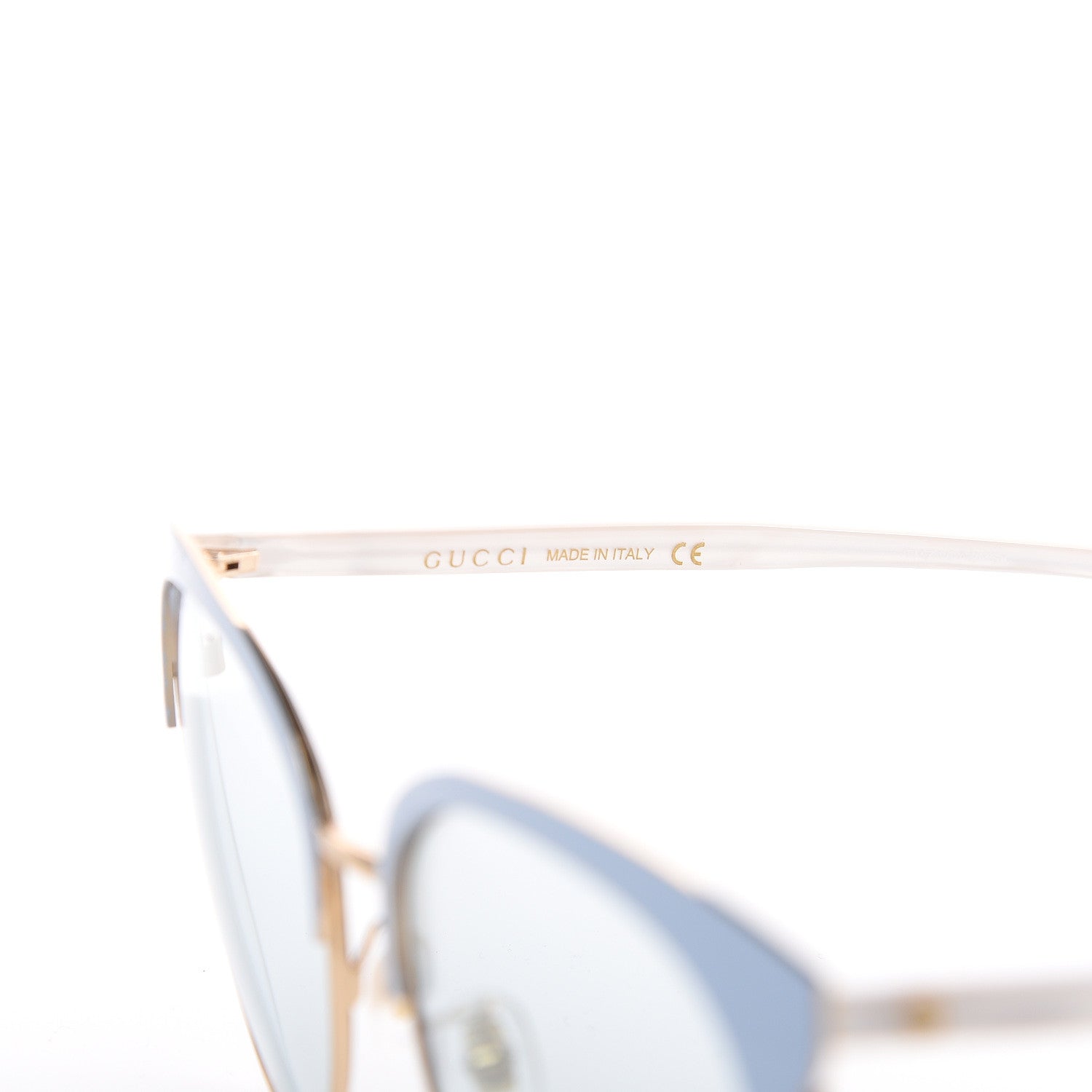 Gucci Round Metal GGG0246 Sunglasses Light Blue 6 of 8