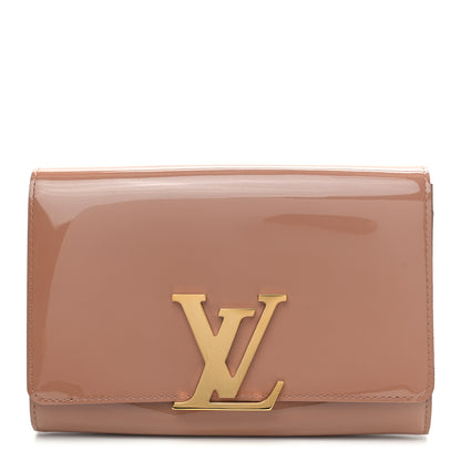Louis Vuitton Patent Louise New Sobe Clutch Rose Velours 1 of 6