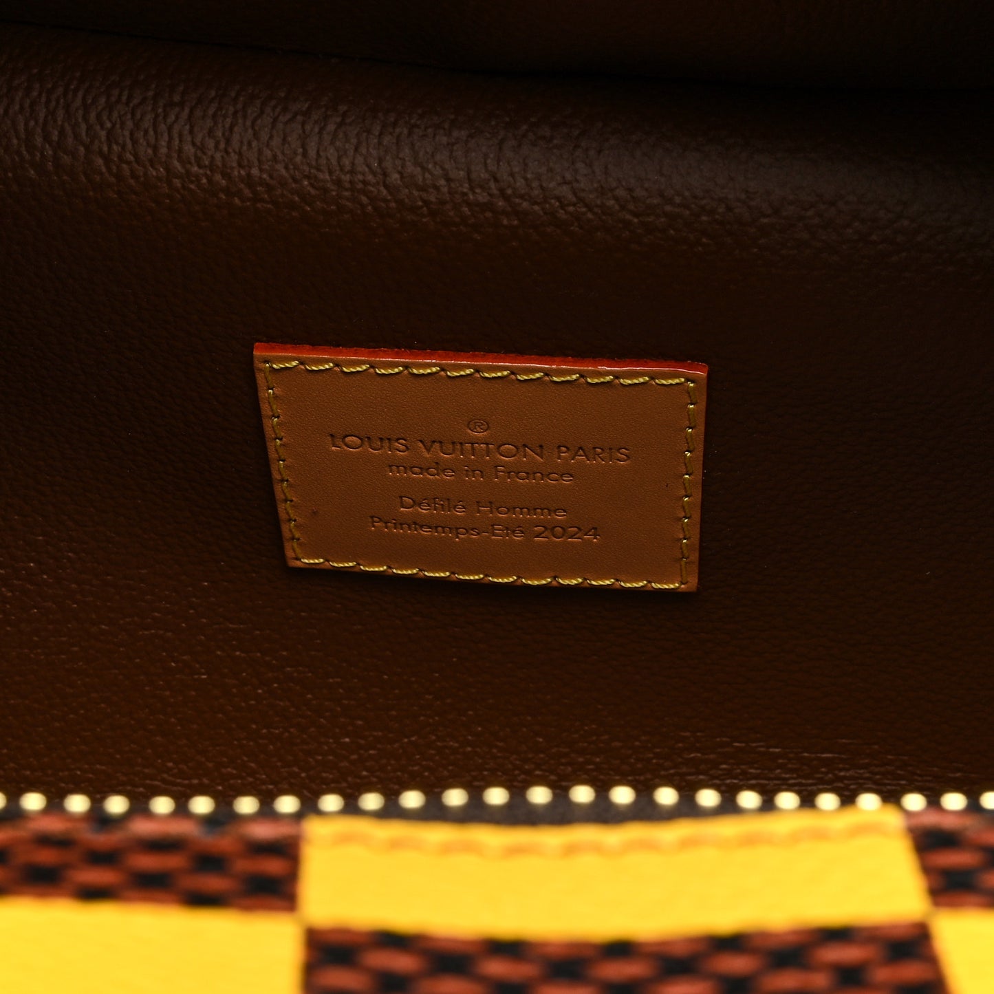Damier Pop Shoes Bag Yellow