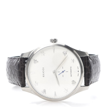 Gucci Stainless Steel Alligator 40mm G-Timeless Charm Automatic Watch 3 of 6