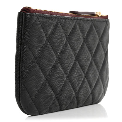Chanel Caviar Quilted Small Cosmetic Case Black 3 of 8