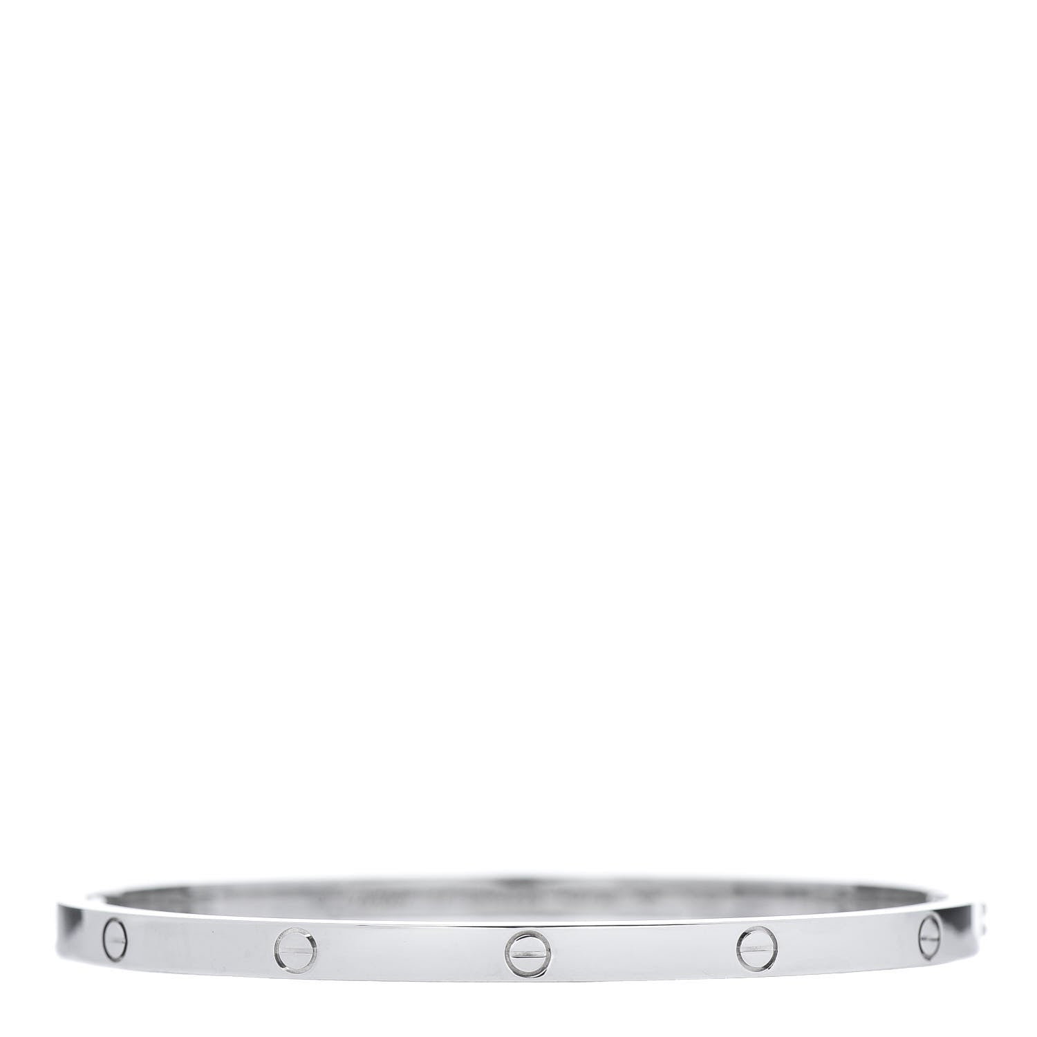 Cartier 18K White Gold Small LOVE Bracelet 17 1 of 5