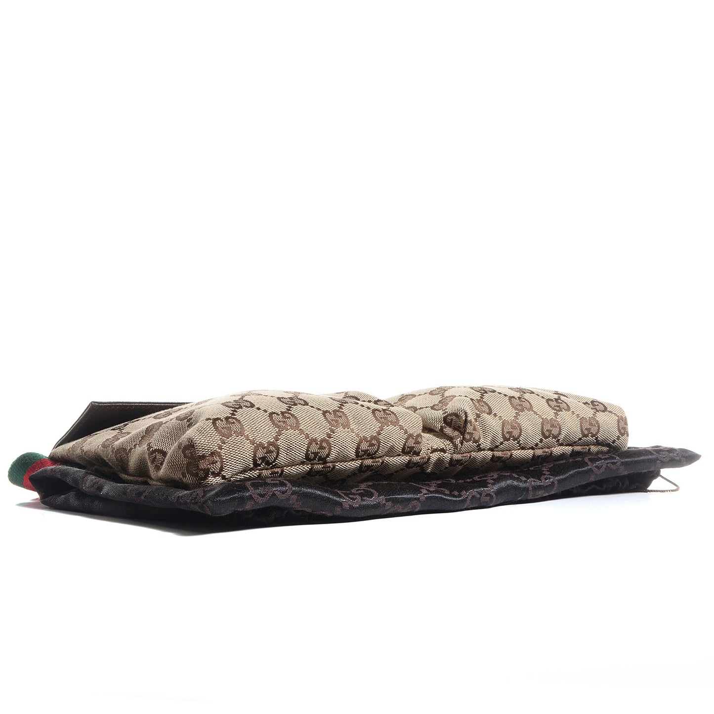 Monogram Web Belt Bag Dark Brown