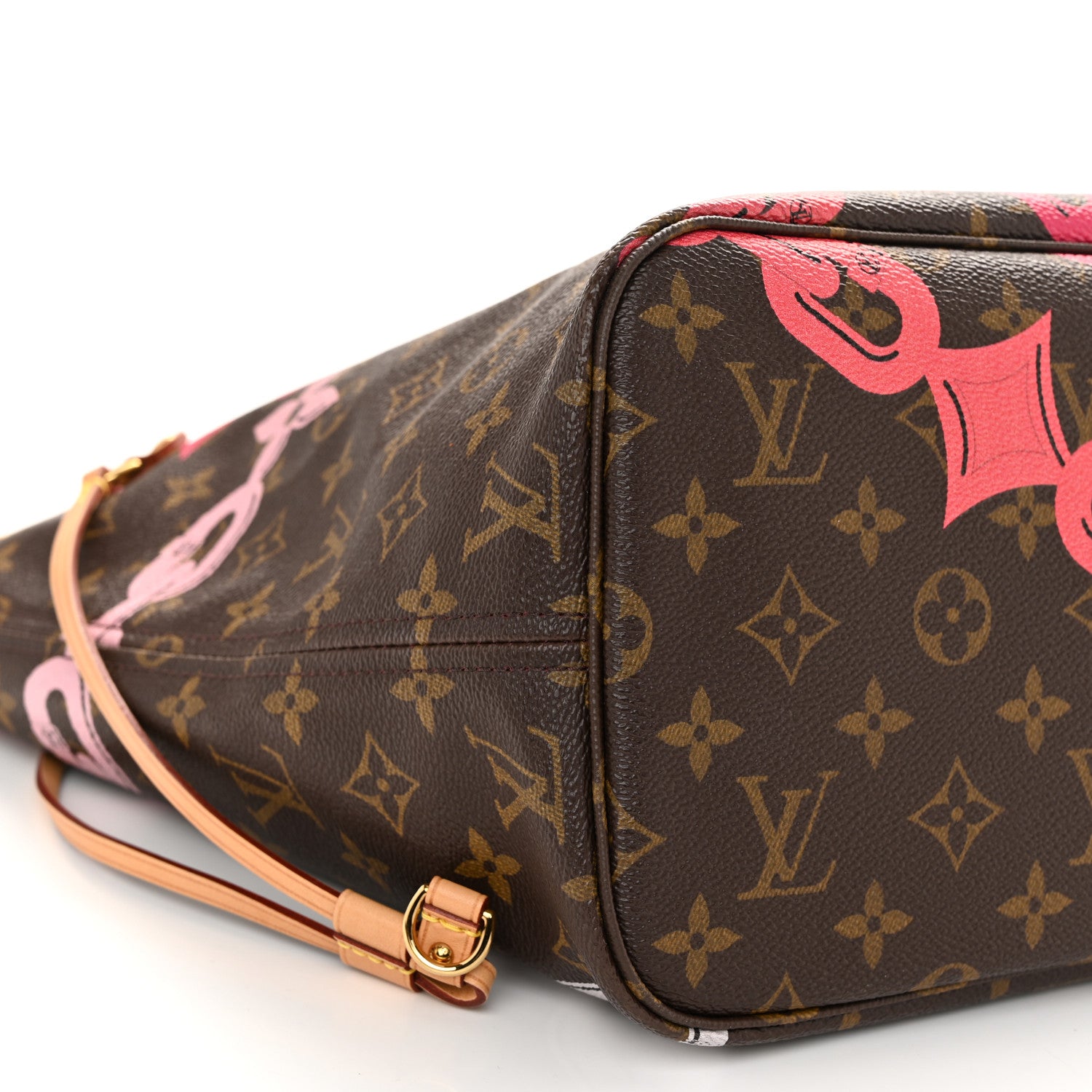 Louis Vuitton Monogram Bay Neverfull MM Rose Ballerine Poppy 9 of 12