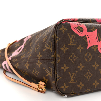 Louis Vuitton Monogram Bay Neverfull MM Rose Ballerine Poppy 9 of 12