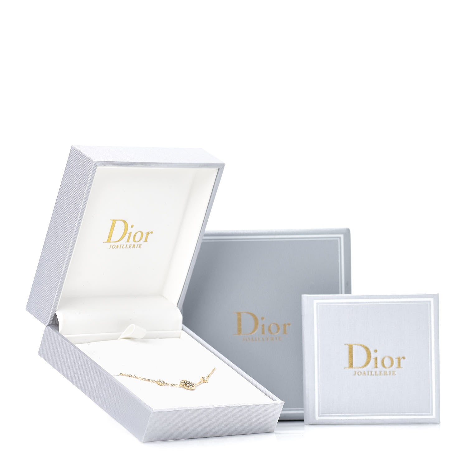 Christian Dior 18K Yellow Gold Diamond Mother of Pearl 3 Station Rose Des Vents Bracelet 6 of 6