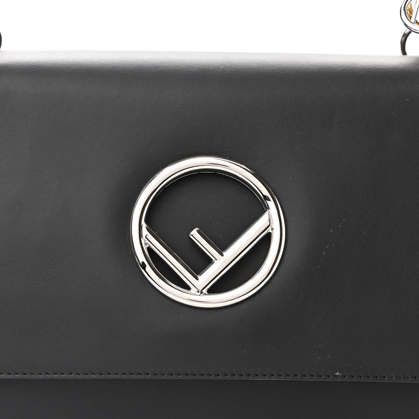 Vitello Century Opaco F is Fendi Kan I Shoulder Bag Black