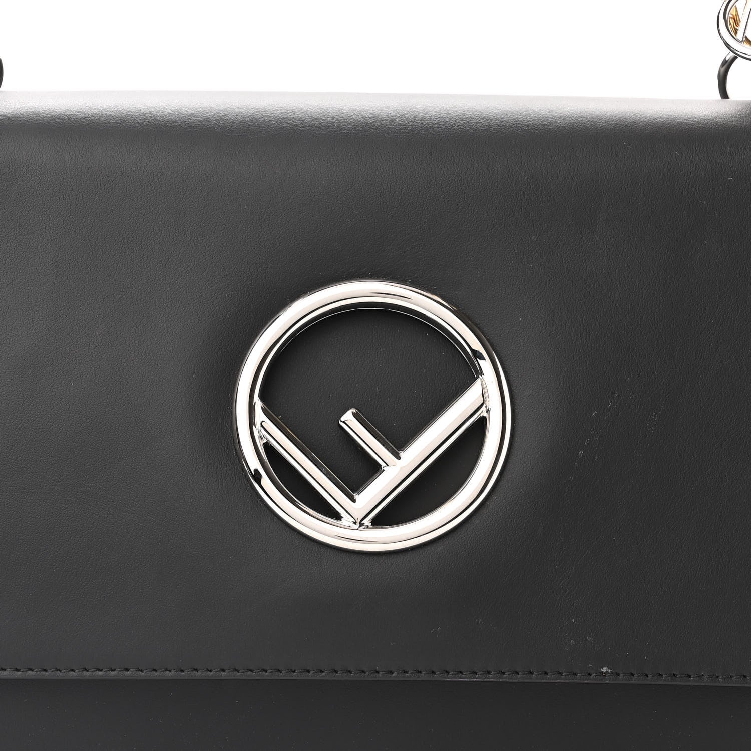 Fendi Vitello Century Opaco F is Fendi Kan I Shoulder Bag Black 8 of 12