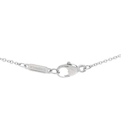 Tiffany 18K White Gold Diamond Metro Cross Pendant Necklace 5 of 5