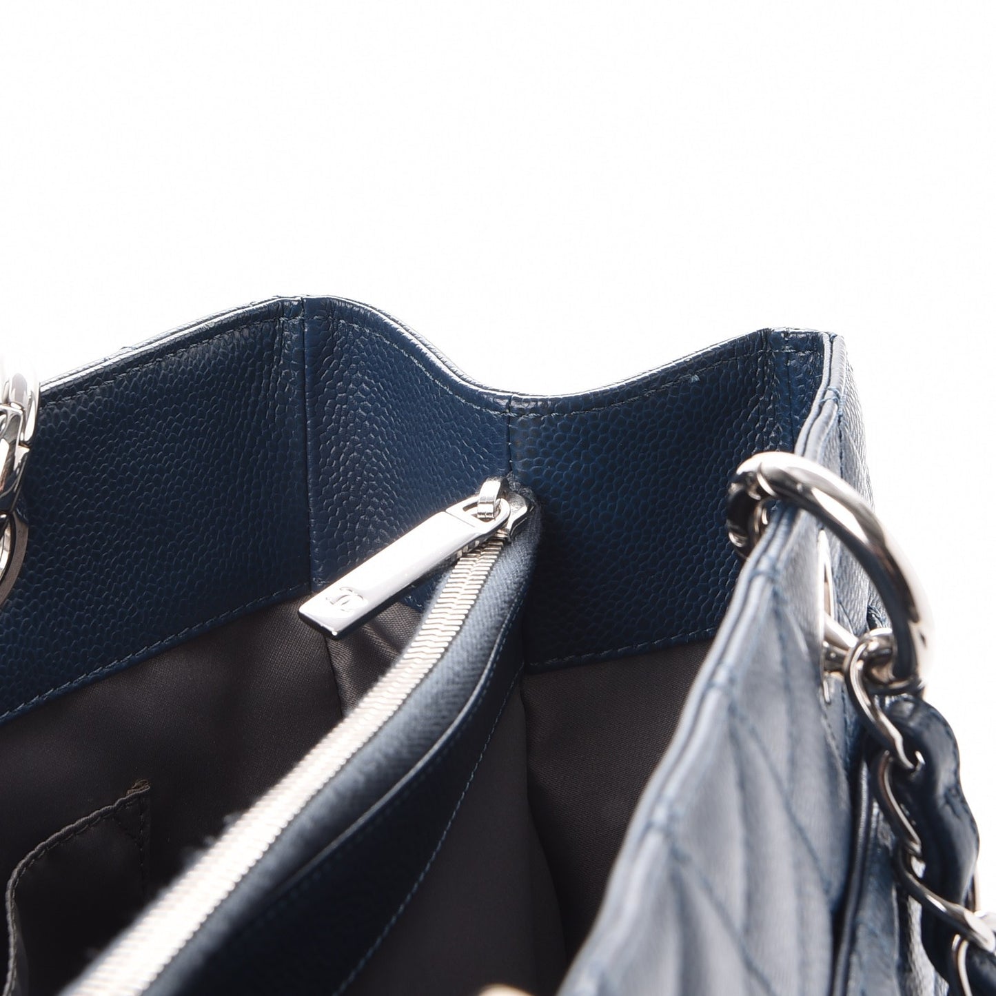 Caviar Grand Shopping Tote GST Dark Blue