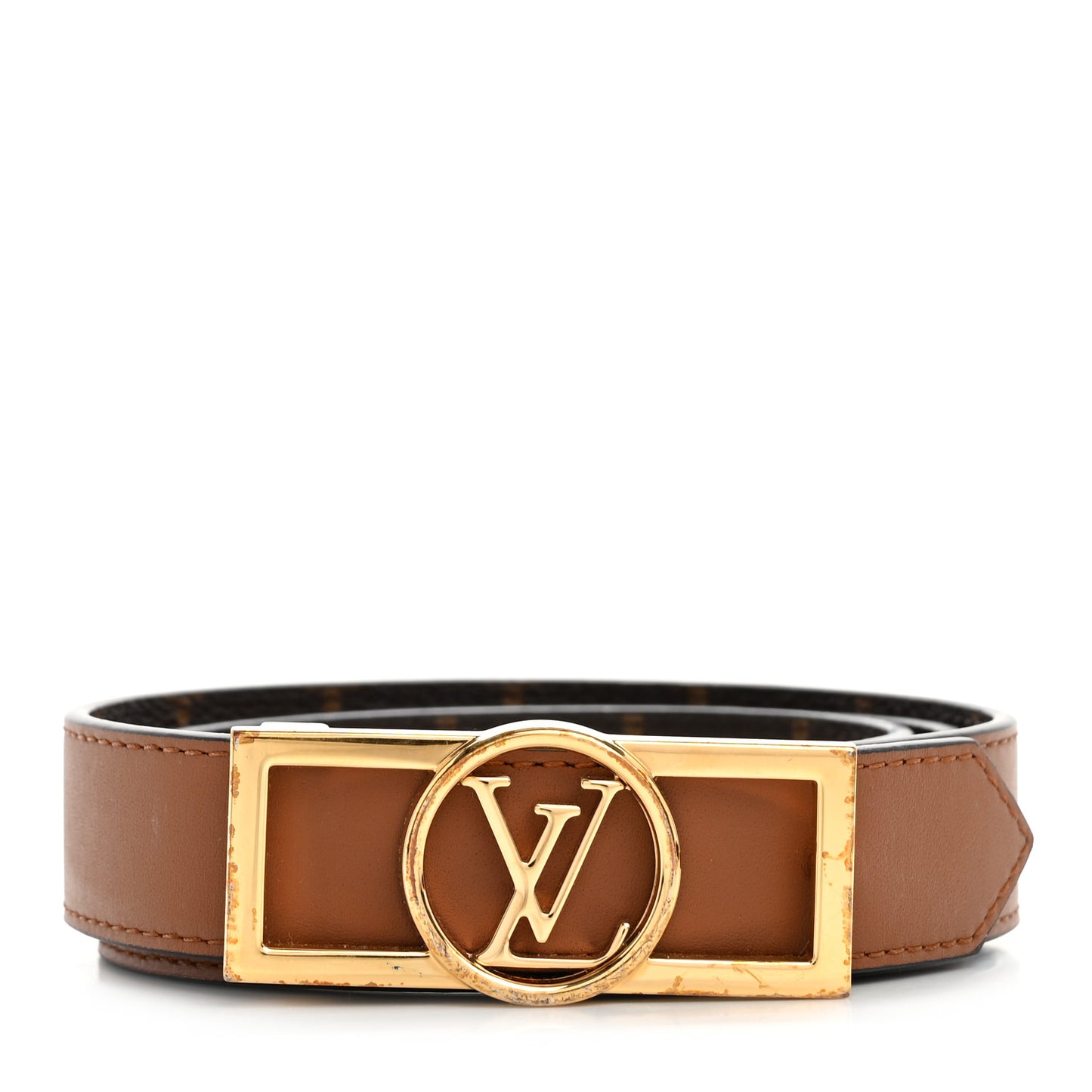 Monogram 25mm Dauphine Reversible Belt 80 32 Tan