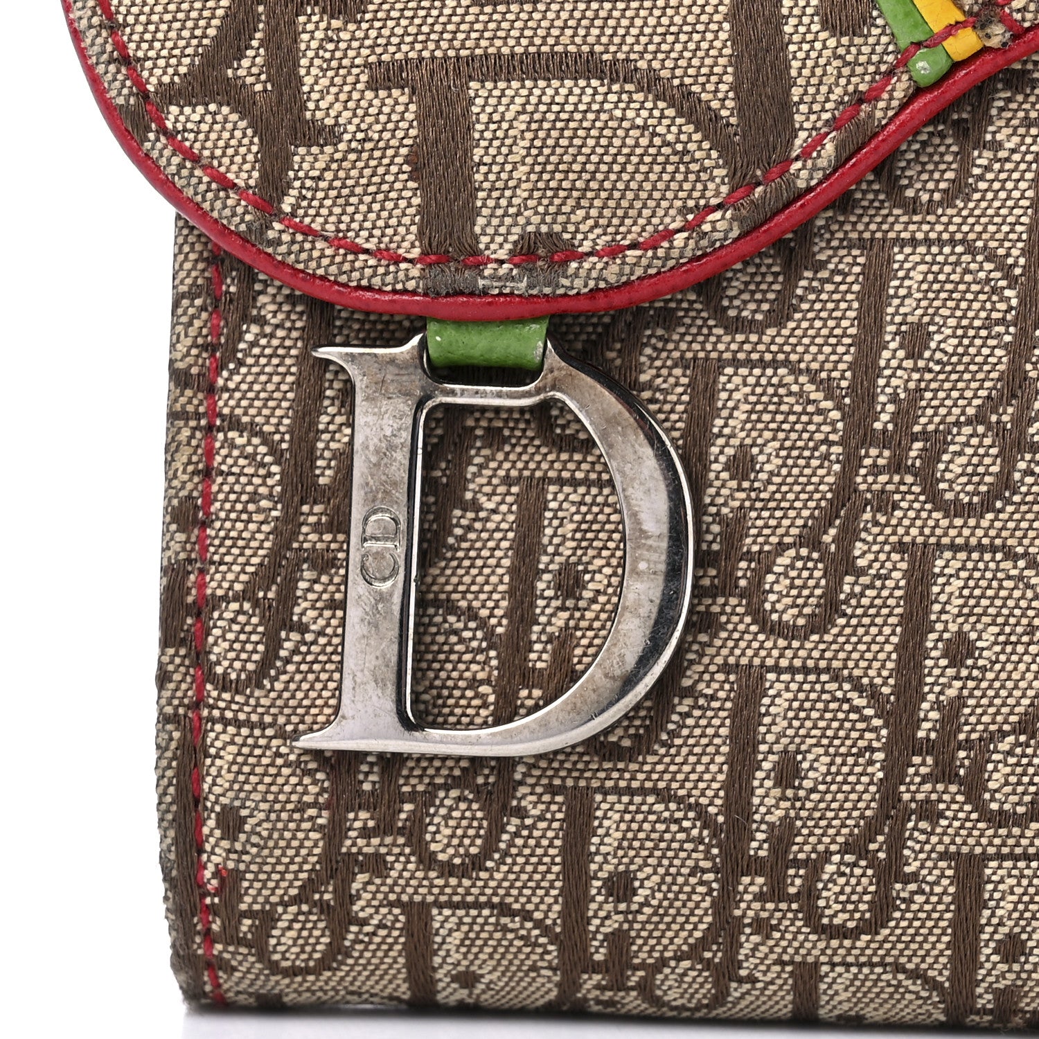 Christian Dior Monogram Rasta Saddle Wallet Beige 7 of 9