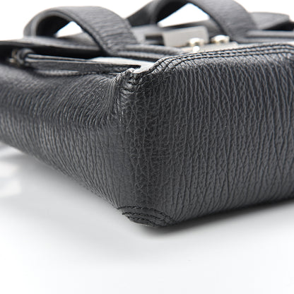 3.1 Phillip Lim 3.1 Textured Calfskin Denim Mini Pashli Satchel Black 8 of 11