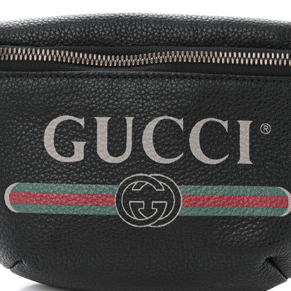 Gucci Grained Calfskin Small Logo Belt Bag Black 8 of 12