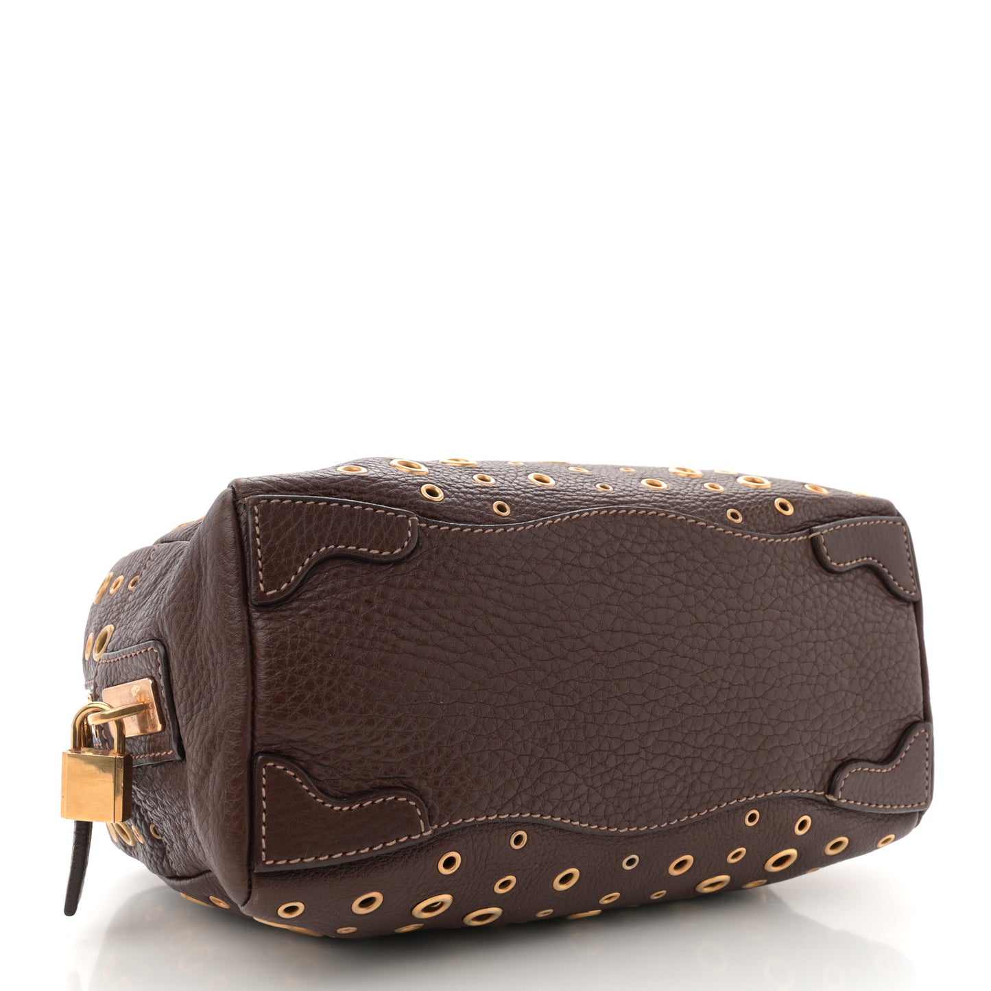 Vitello Daino Grommet Satchel Bruciato