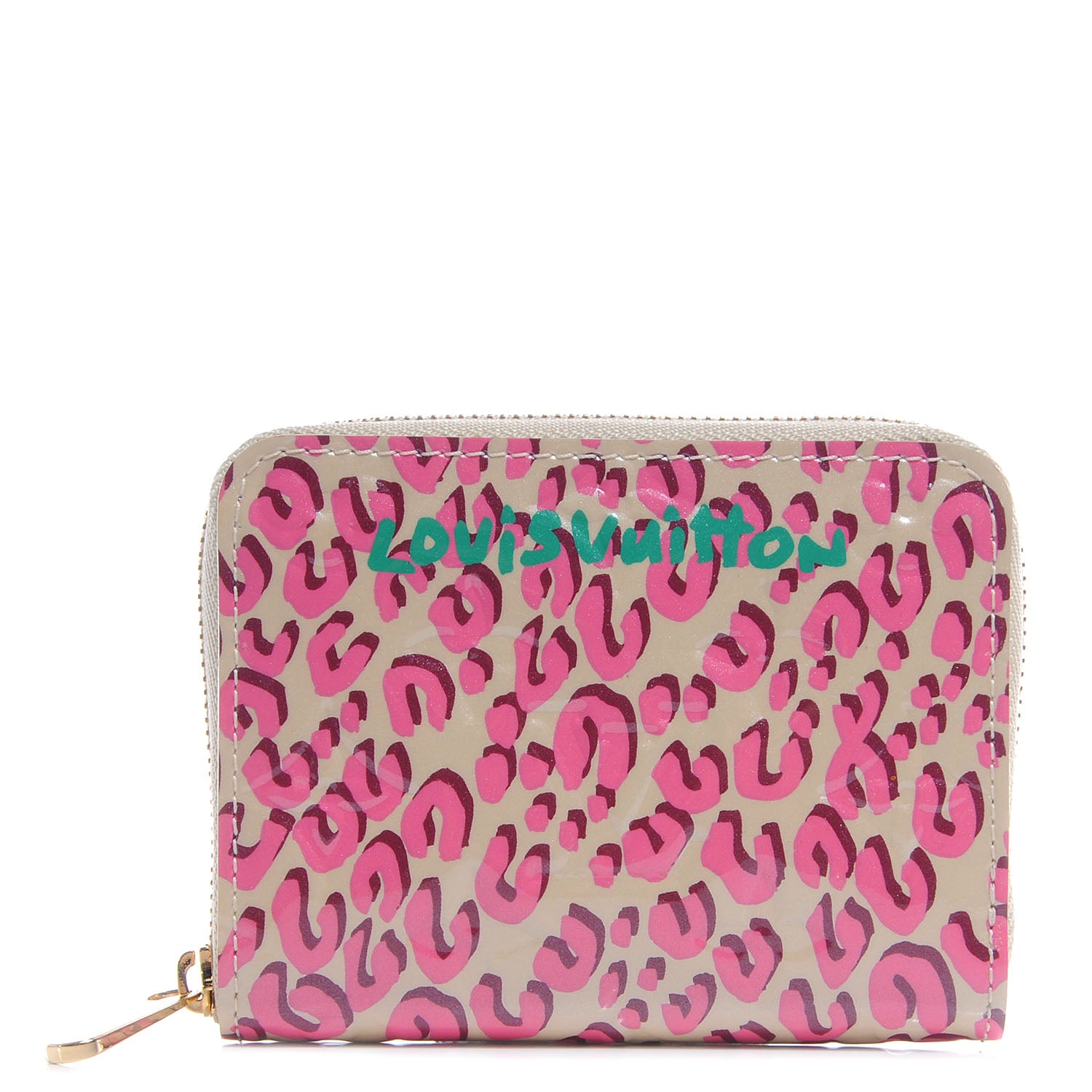 Louis Vuitton Vernis Leopard Zippy Coin Purse Blanc Corail 1 of 7