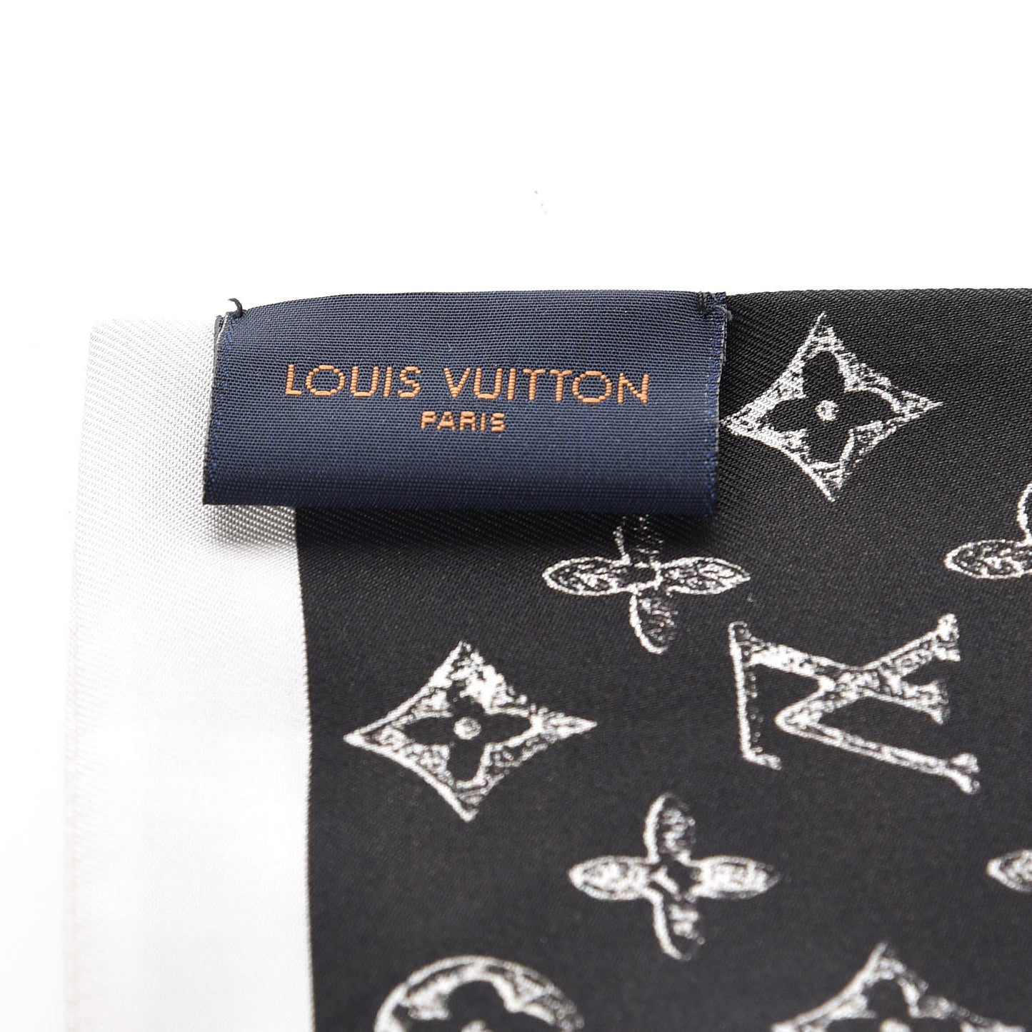Silk Catogram Classic Bandeau Black