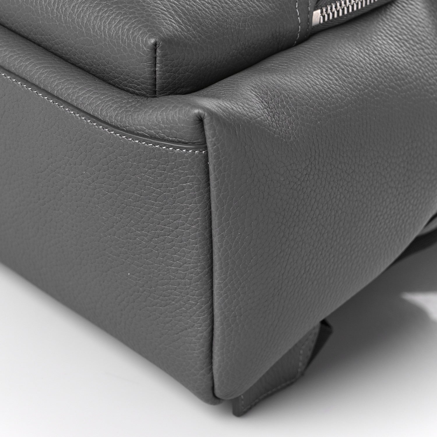 Burberry Pebbled Calfskin Abbeydale Simple Backpack Charcoal Gray 8 of 8