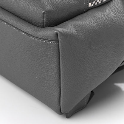 Burberry Pebbled Calfskin Abbeydale Simple Backpack Charcoal Gray 8 of 8
