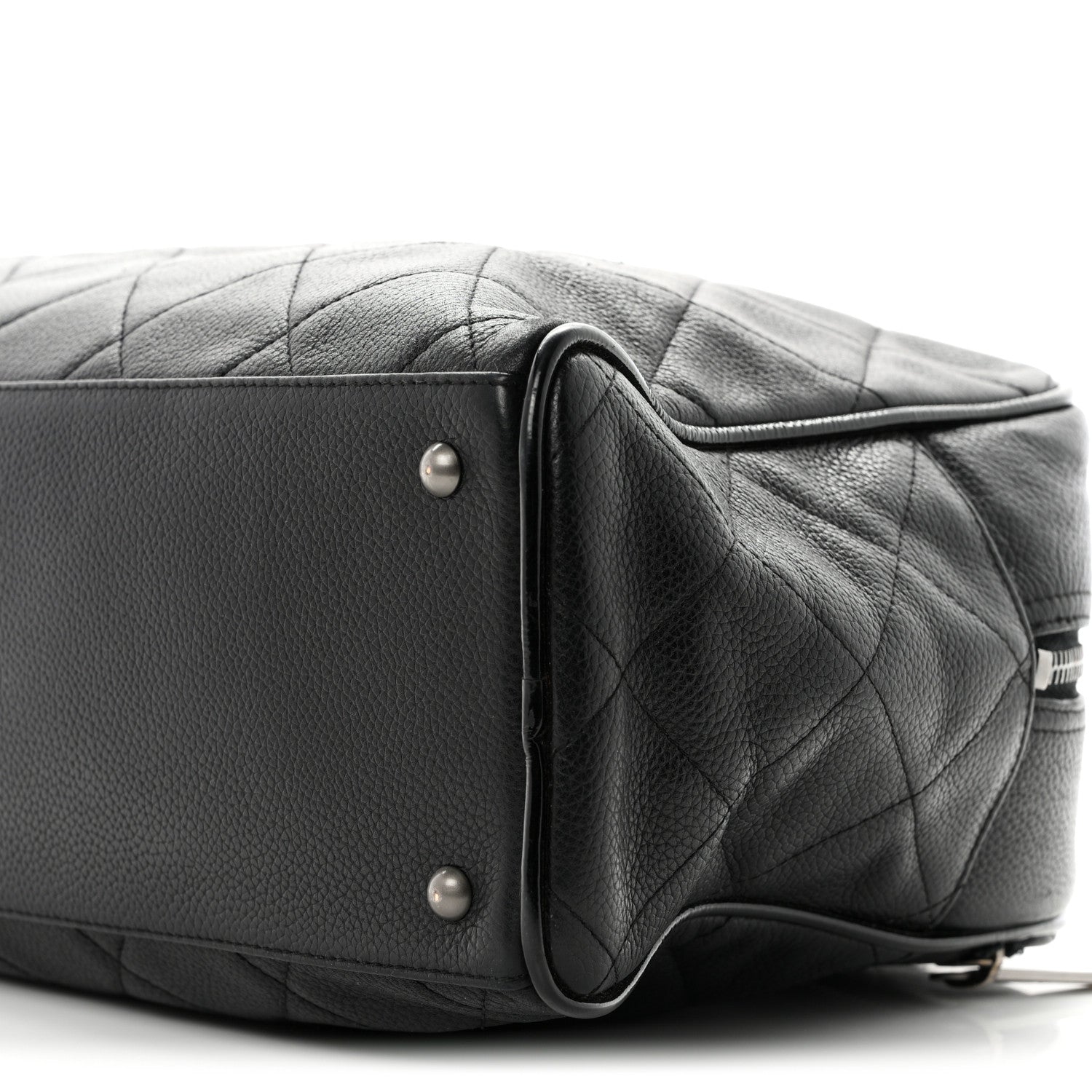 Chanel Caviar Patent Quilted Large Bowler Black 10 of 10