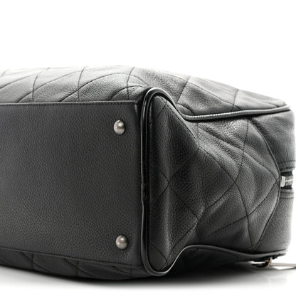 Chanel Caviar Patent Quilted Large Bowler Black 10 of 10